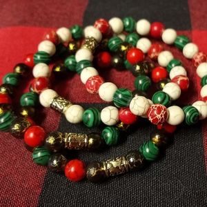 Christmas themed bracelets